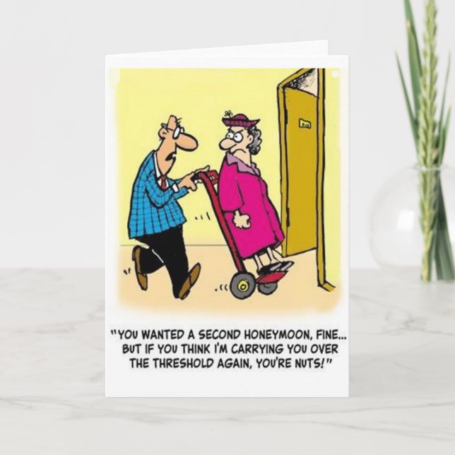 Carte De Remerciements Humour de lune de miel (Devant)