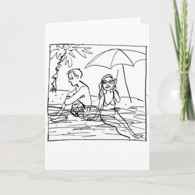 Carte De Remerciements Humour de lune de miel (Devant)