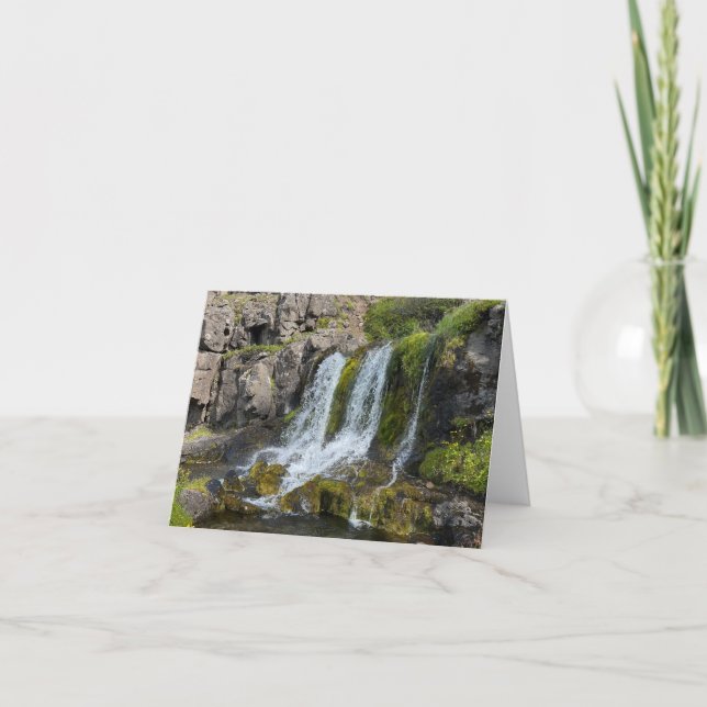 Carte De Remerciements Iceland Waterfall Notecards (Devant)