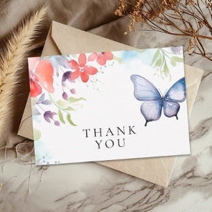 Carte De Remerciements Il Me Donne Fête des mariées Aux Papillons