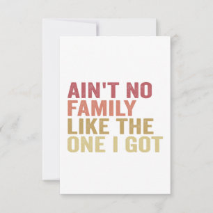 Carte De Remerciements Il n'y a pas de famille comme celle que j'ai eue R