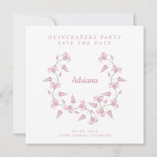 Carte De Remerciements Il sait que the Date Quinceañera Party Conception