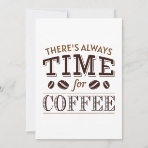 Carte De Remerciements Il y a toujours du temps pour le café