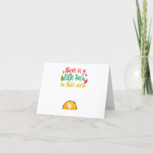 Carte De Remerciements Il Y A Un Peu De Taco Dans Ce Cadeau De Grossesse 