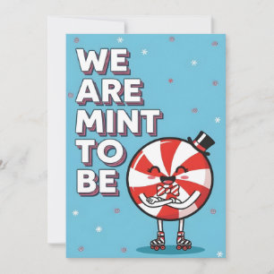 Carte De Remerciements Illustration de pun de menthe poivrée mignonne Nou