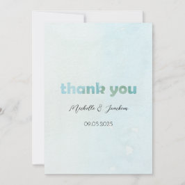 Carte De Remerciements Illustration florale de l'aquarelle artistique