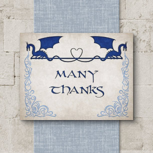 Carte De Remerciements Imaginaire Dragon Gamer