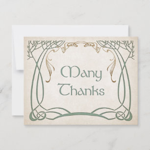 Carte De Remerciements Imaginaire médiéval Celtic Mariage