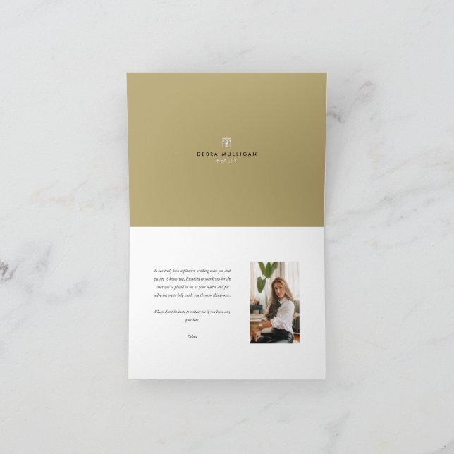 Carte de remerciements immobilier moderne (Intérieur)