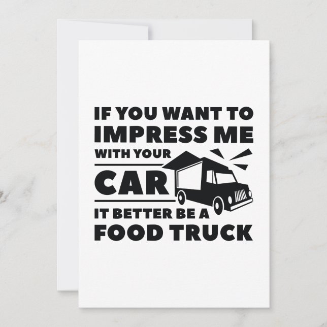 Carte De Remerciements Impress Food Truck (Devant)