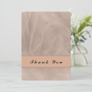Carte De Remerciements Impression texturée de tissu rose - toute couleur