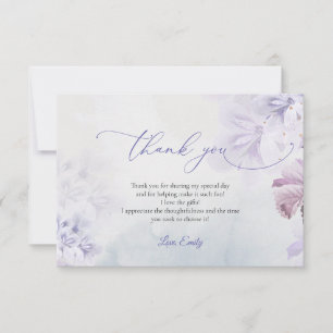 Carte De Remerciements Incroyable Baby Shower rose poussiéreux violet de 