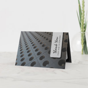 Carte de remerciements infini d'entrevue de trous