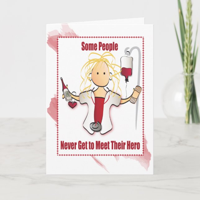 Carte de remerciements infirmière (Devant)