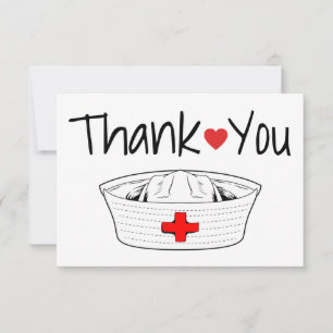 Carte De Remerciements Infirmière Coeur Médicale Stethoscope Infirmière H