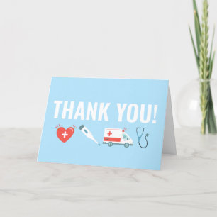 Carte De Remerciements Infirmière Docteur en soins infirmiers Appréciatio
