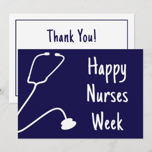 Carte De Remerciements Infirmières Happy Week sur mesure Appréciation des