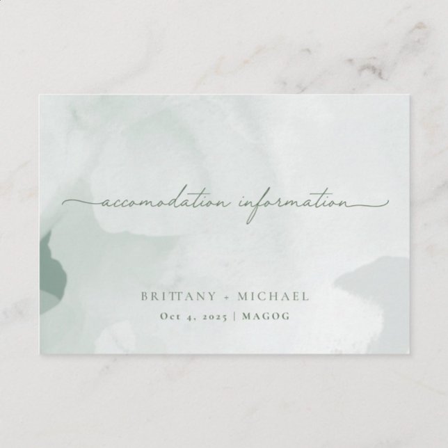 Carte De Remerciements Information Card | English (Créateur téléchargé)