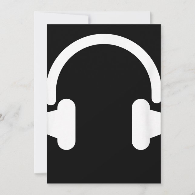 Carte De Remerciements Ingénieur du son Audiophile Dj Amateur de musique  (Devant)