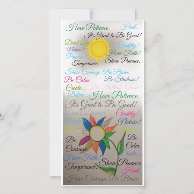 Carte De Remerciements Inspiré (Devant)