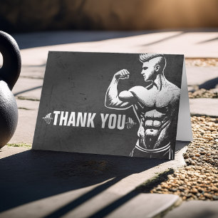 Carte De Remerciements Instructeur de fitness personnel instructeur de sa