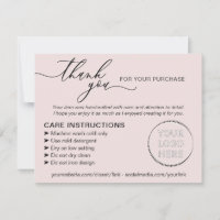 Instructions de soin élégantes et roses pour les p