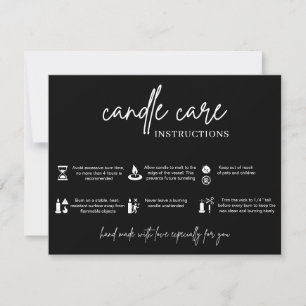 Carte De Remerciements Instructions minimalistes pour l'avertissement de