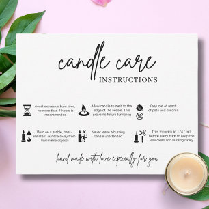 Carte De Remerciements Instructions minimalistes pour l'avertissement de 