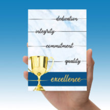 Intégrité, engagement envers l'excellence Apprécia