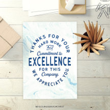 Intégrité, engagement envers l'excellence Apprécia