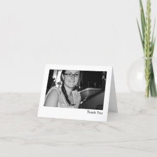 Carte De Remerciements Interview personnelle Photo Thank You Note Cards