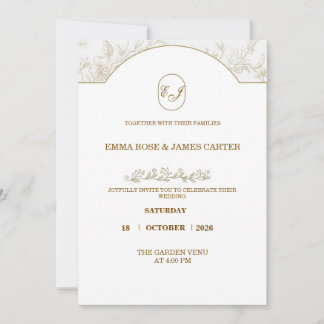 Carte De Remerciements "Invitation de mariage ✨ Une soirée inoubliable"
