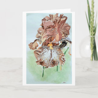 Carte De Remerciements "Iris au chocolat" par AlarsenArtist