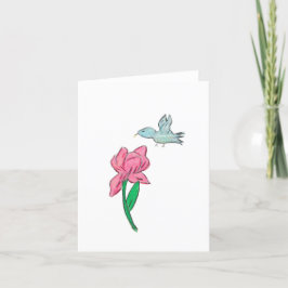 Carte De Remerciements Iris rose