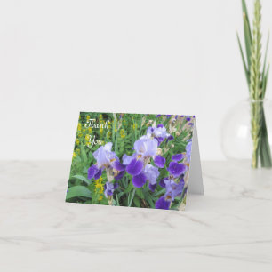 Carte De Remerciements Iris violets