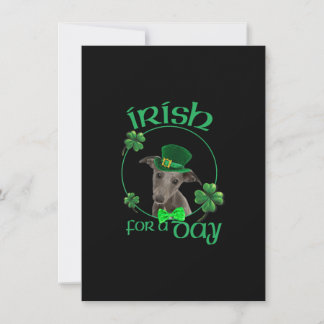 Carte De Remerciements Irish For A Day Whippet Lucky Dog