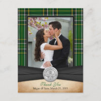 Irish Tartan Celtic Claddagh Wedding Thank