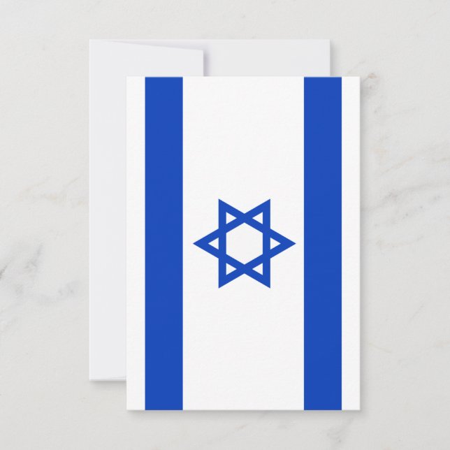 Carte De Remerciements Israel flag  (Devant)