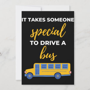 Carte De Remerciements It Takes Someone Special To Drive A Bus