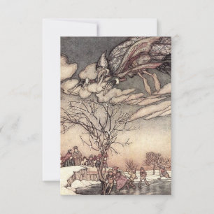 Carte De Remerciements "Jack Frost" d'Arthur Rackham