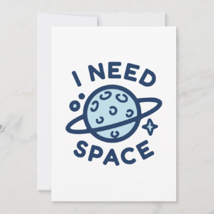 Carte De Remerciements J'ai besoin d'espace