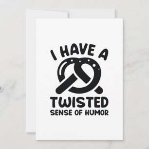 Carte De Remerciements J'Ai Un Sentiment D'Humour Tordu