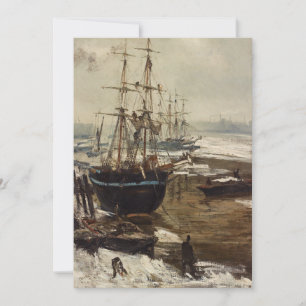 Carte De Remerciements James Whistler - La Tamise dans la glace