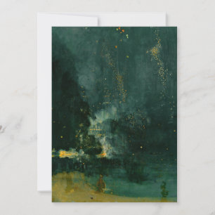 Carte De Remerciements James Whistler - Nocturne au noir et à l'or