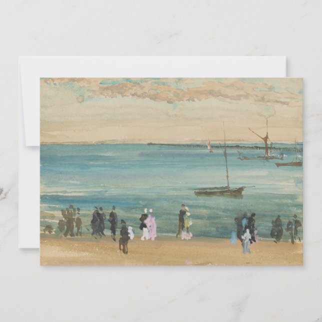 Carte De Remerciements James Whistler - Southend Pier (Devant)