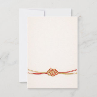 Carte De Remerciements Japanese Mizuhiki Thank You Card – Minimal Elegant