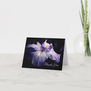 Carte de remerciements japonais Iris Flower Beauty
