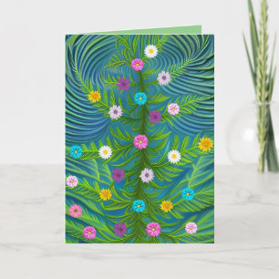 Carte De Remerciements Jardin Abstrait de la petite salade