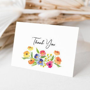 Carte De Remerciements Jardin rose orangé, Fête des mariées vive