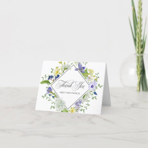 Carte De Remerciements Jardin secret Rustic Boho Fleur sauvage